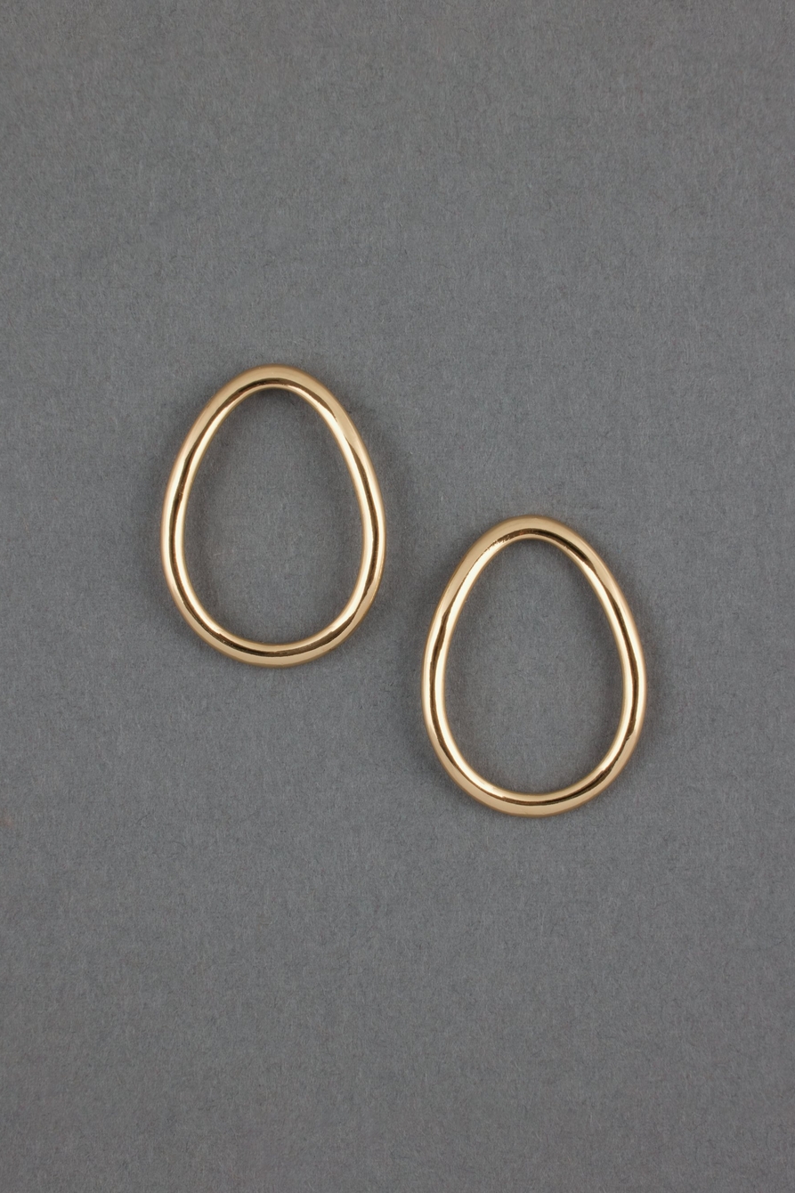 organic circle earrings